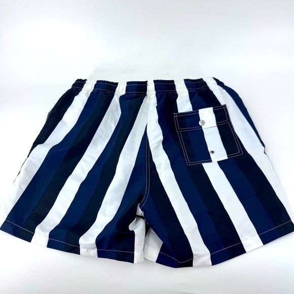 Bather‎ Blue and White Striped Swim Trunks Nautical Style - Picture 4 of 9